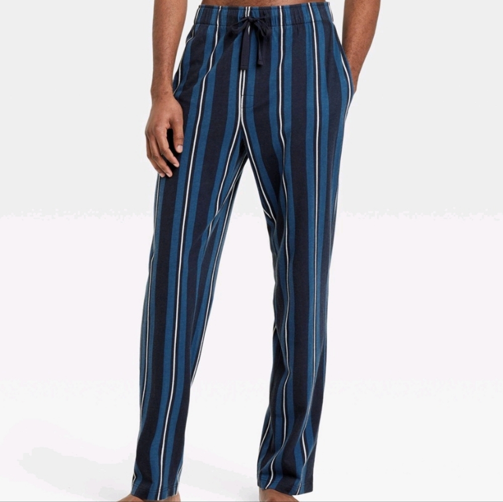 Goodfellow Navy Blue Stripes Lounge Pants